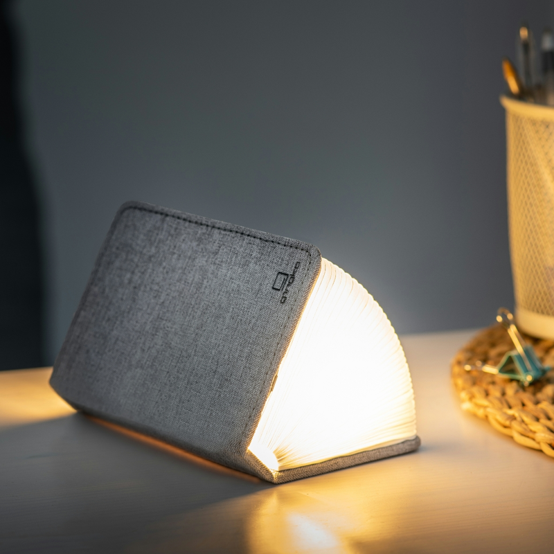 Gingko Mini Smart Book Light in Urban Grey-3